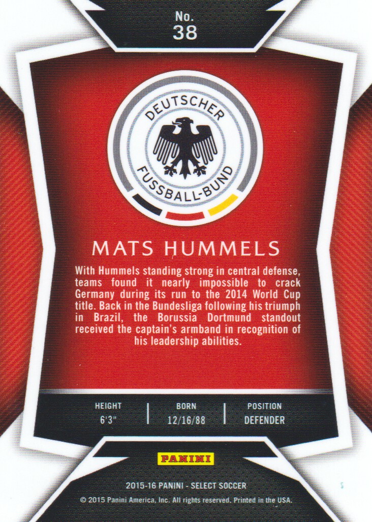 2015-16 Select Soccer Trading Cards BASE: Pick From List - Picture 61 of 161