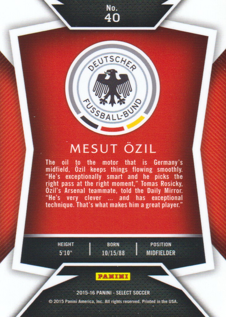 2015-16 Select Soccer Trading Cards BASE: Pick From List - Picture 63 of 161