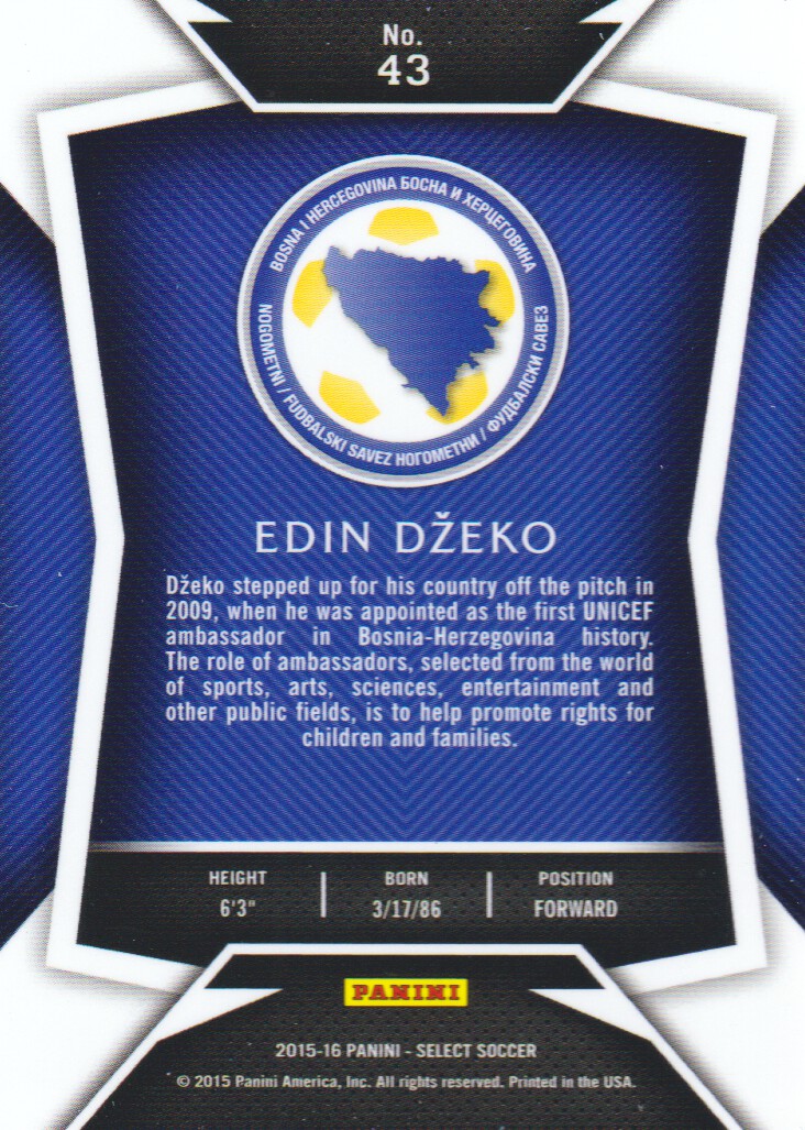 2015-16 Select Soccer Trading Cards BASE: Pick From List - Picture 69 of 161