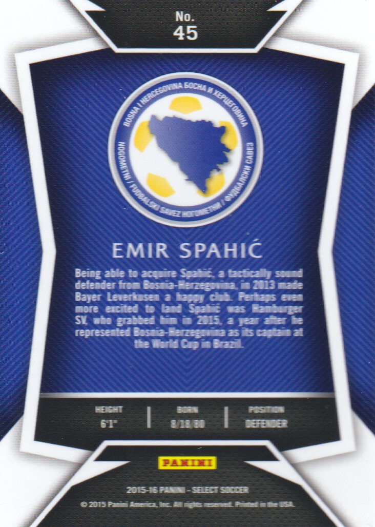 2015-16 Select Soccer Trading Cards BASE: Pick From List - Picture 73 of 161