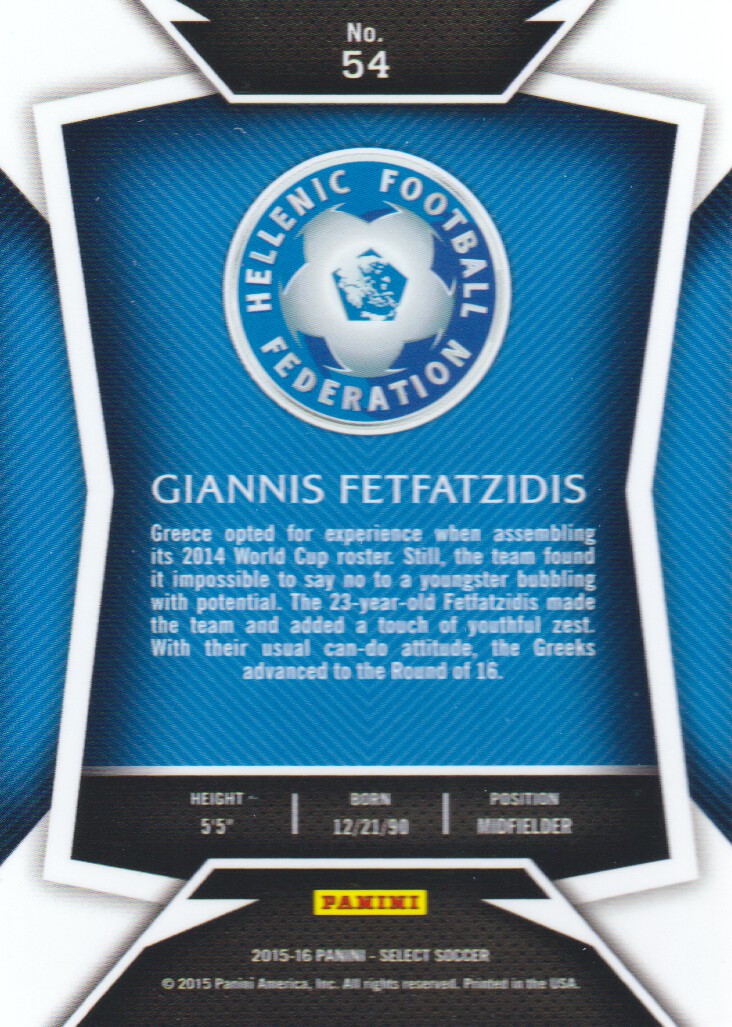 2015-16 Select Soccer Trading Cards BASE: Pick From List - Picture 87 of 161
