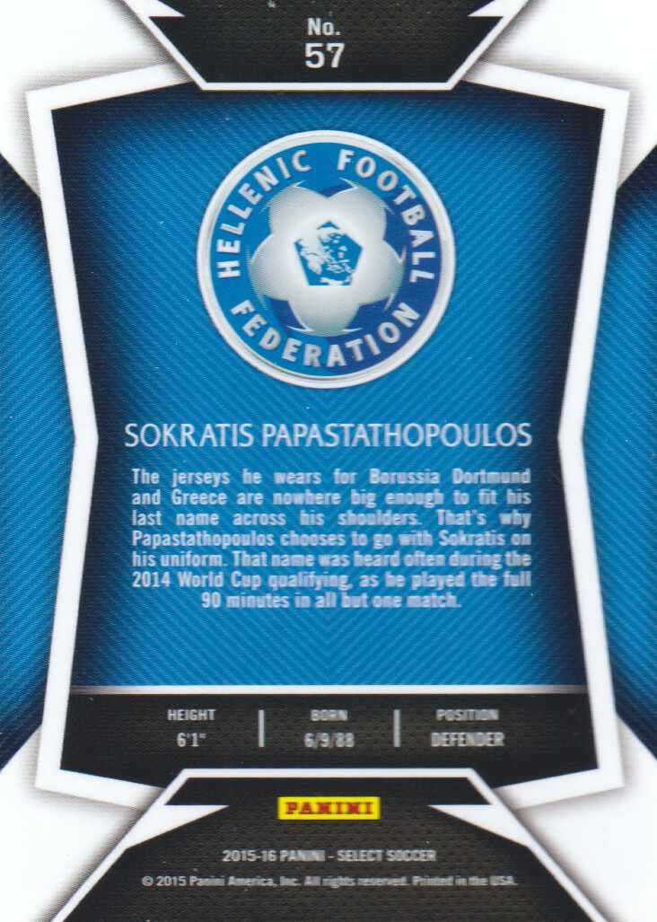 2015-16 Select Soccer Trading Cards BASE: Pick From List - Picture 93 of 161