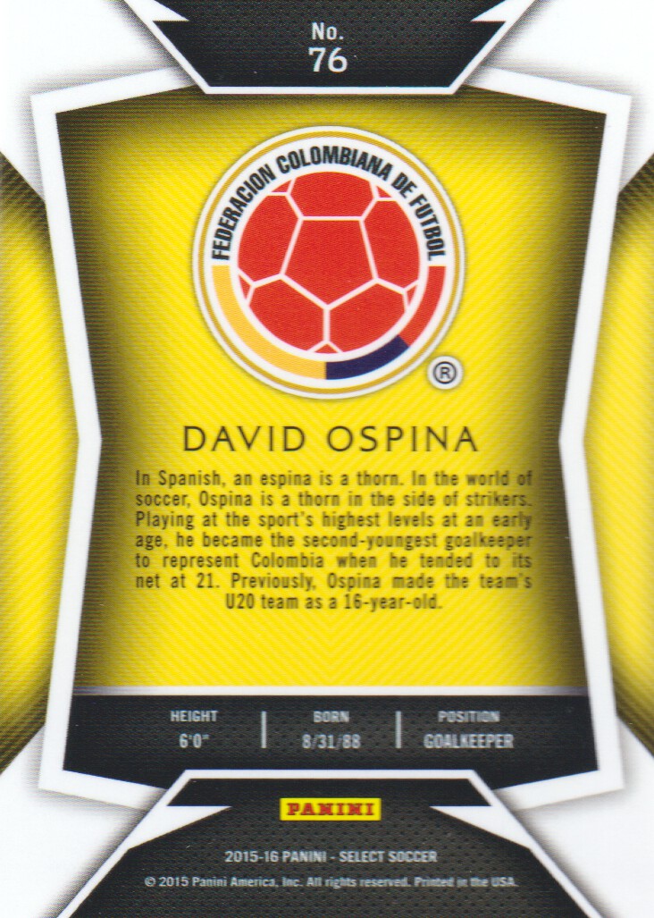 2015-16 Select Soccer Trading Cards BASE: Pick From List - Picture 123 of 161