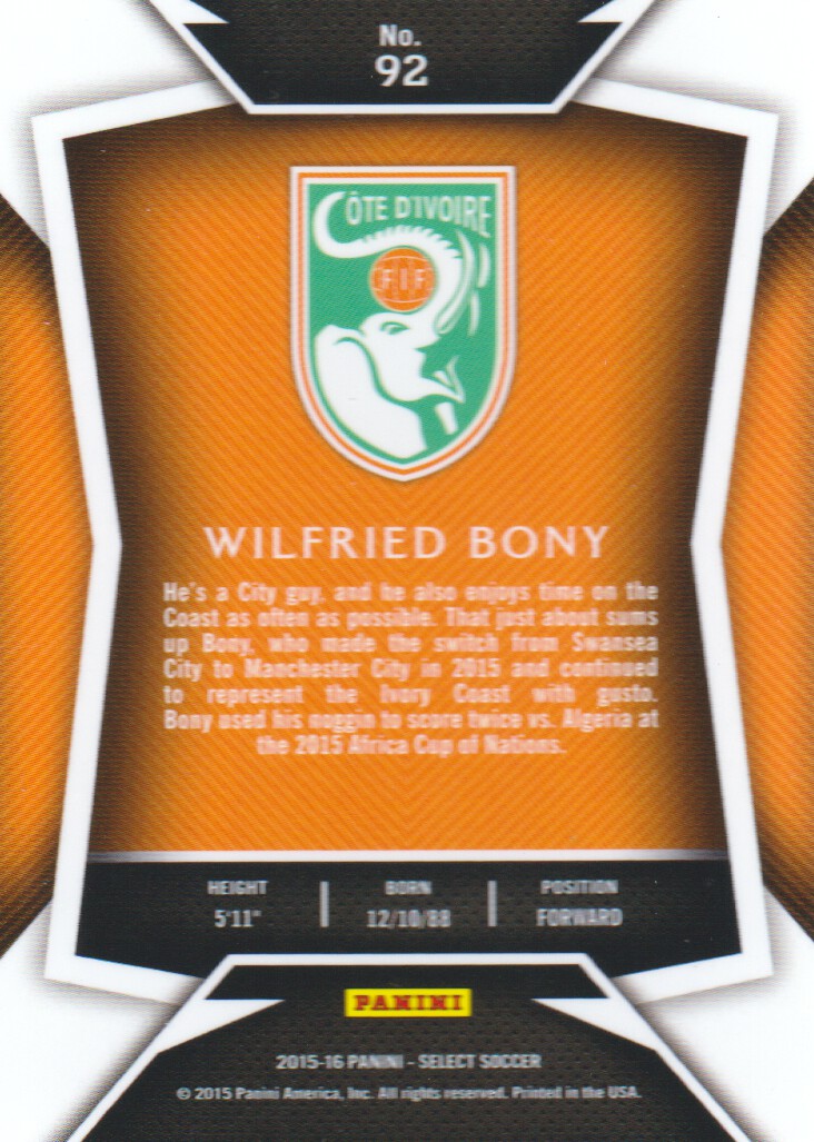 2015-16 Select Soccer Trading Cards BASE: Pick From List - Picture 145 of 161