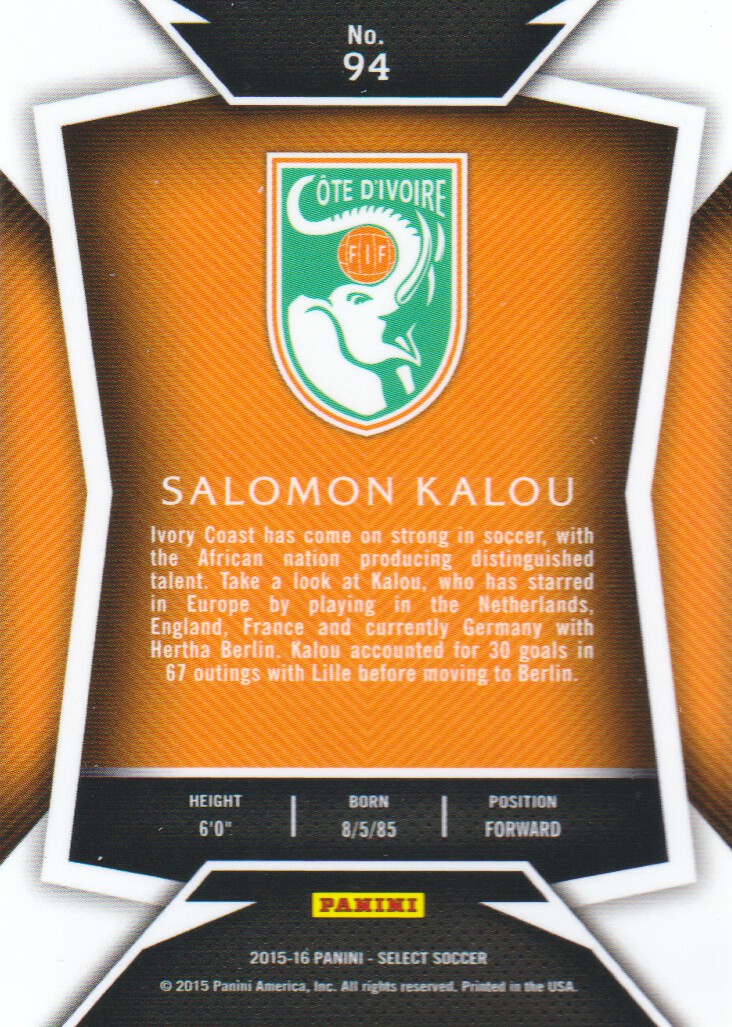 2015-16 Select Soccer Trading Cards BASE: Pick From List - Picture 149 of 161