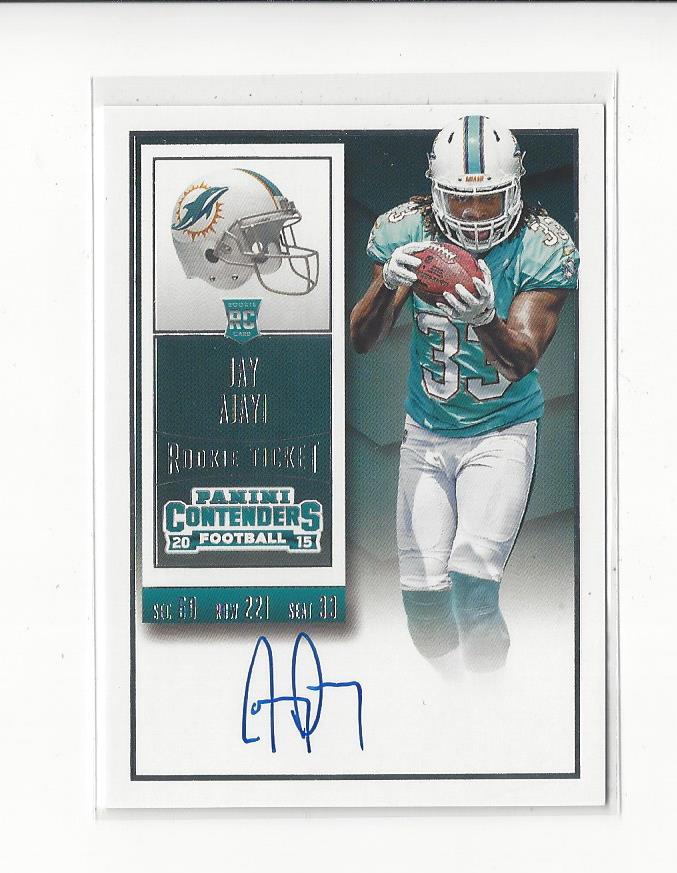 2015 Panini Contenders #219A Jay Ajayi AU/201* RC SP A
