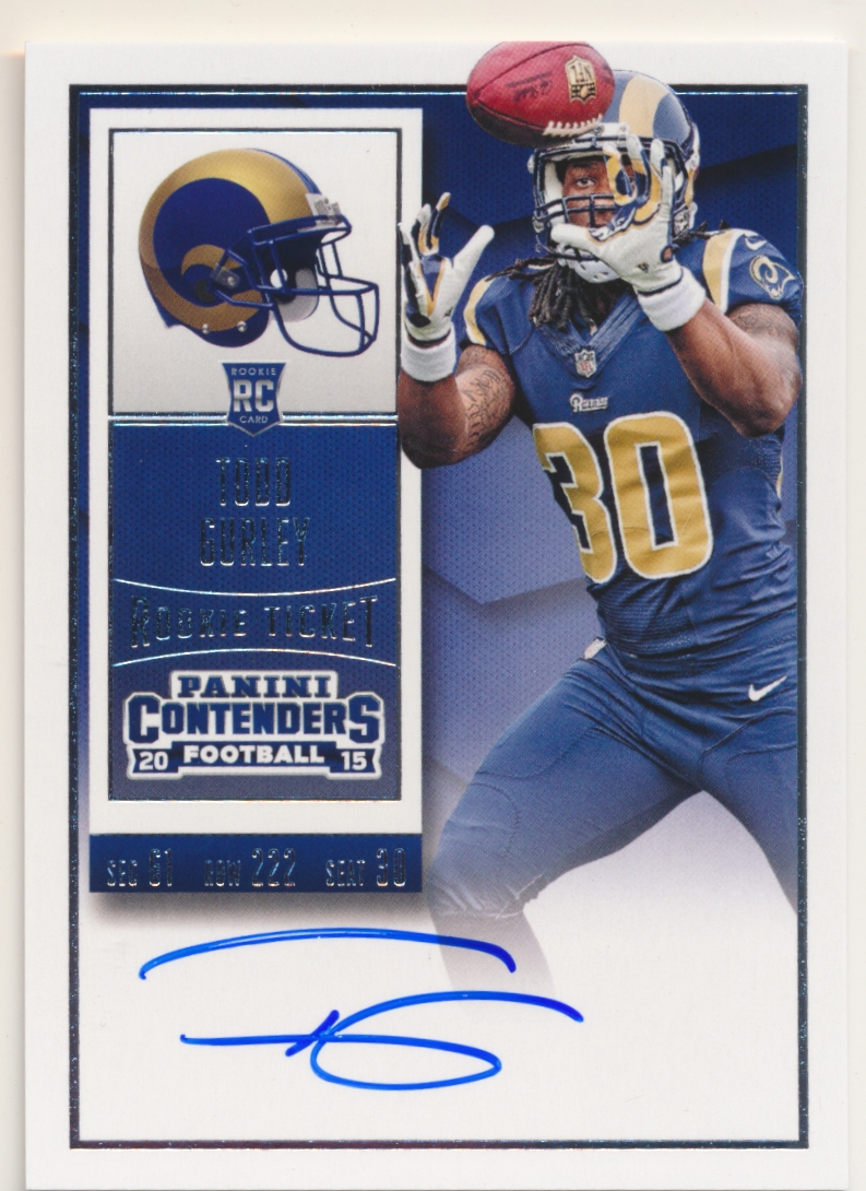 2015 Panini Contenders #238A Todd Gurley AU RC