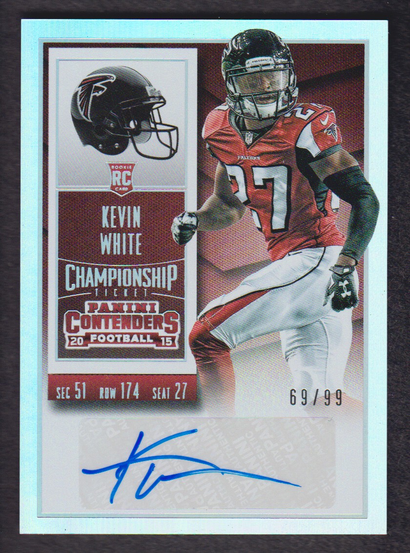 2015 Panini Contenders Championship Ticket #197 Kevin White AU/99