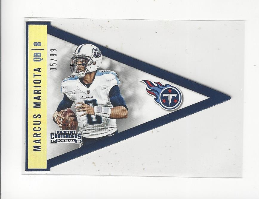 Marcus Mariota 2016 Panini Tennessee Titans Card #83 at 's Sports  Collectibles Store