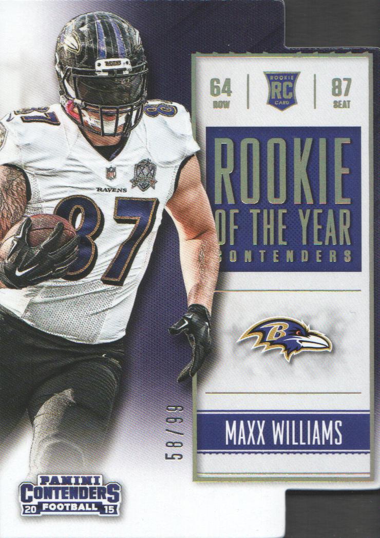 2015 Panini Contenders ROY Contenders Holo Gold #14 Maxx Williams