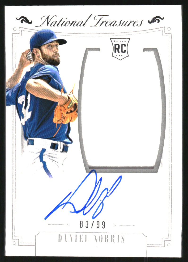 2015 Panini National Treasures #181 Daniel Norris JSY AU/99 RC