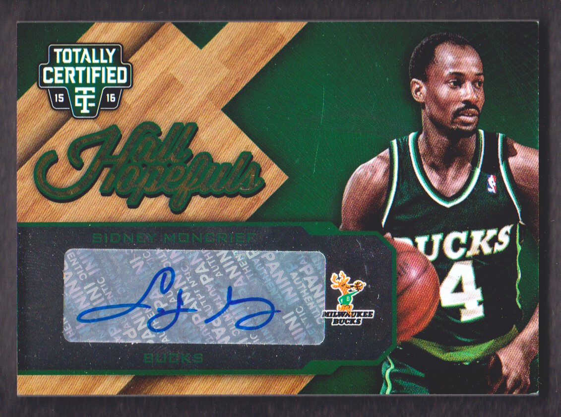 2015-16 Totally Certified Hall Hopefuls Signatures #HHSM Sidney Moncrief/19