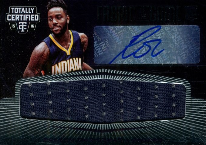 2015-16 Totally Certified Rookie Fabric of the Game Signatures #RFGRC Rakeem Christmas