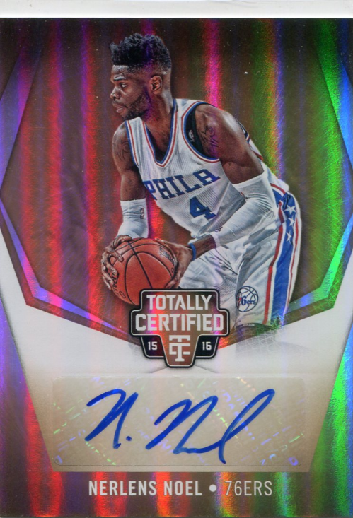2015-16 Totally Certified Signatures Mirror Gold #TCNN Nerlens Noel