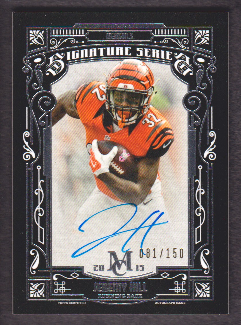 2015 Topps Museum Collection Signature Series Autographs #SSAJH Jeremy Hill