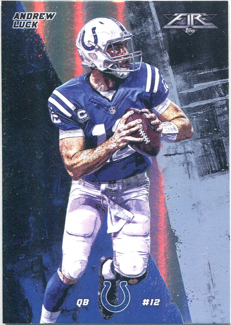 2015 Topps Fire Silver #34A Andrew Luck