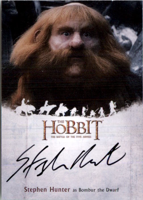 2016 Cryptozoic The Hobbit Battle of the Five Armies Autographs #SH Stephen Hunter as Bombur the Dwarf
