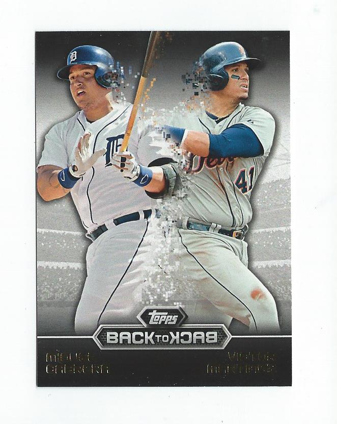 2016 Topps Back to Back #B2B10 Victor Martinez/Miguel Cabrera