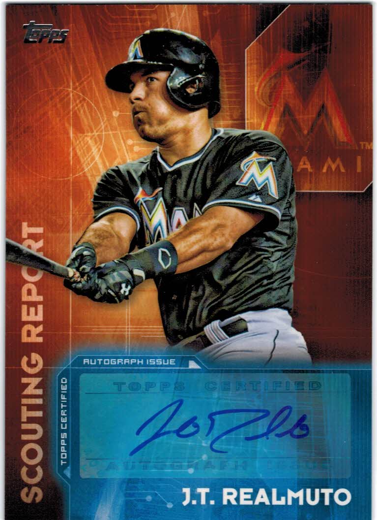 J.T. Realmuto Autographed Signed 2017 Topps J.T. Realmuto #396