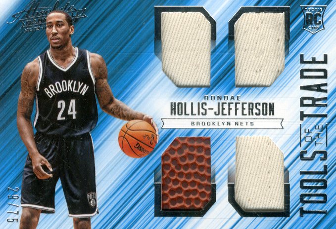 2015-16 Absolute Memorabilia Tools of the Trade Rookie Materials Quad #TTMRH Rondae Hollis-Jefferson