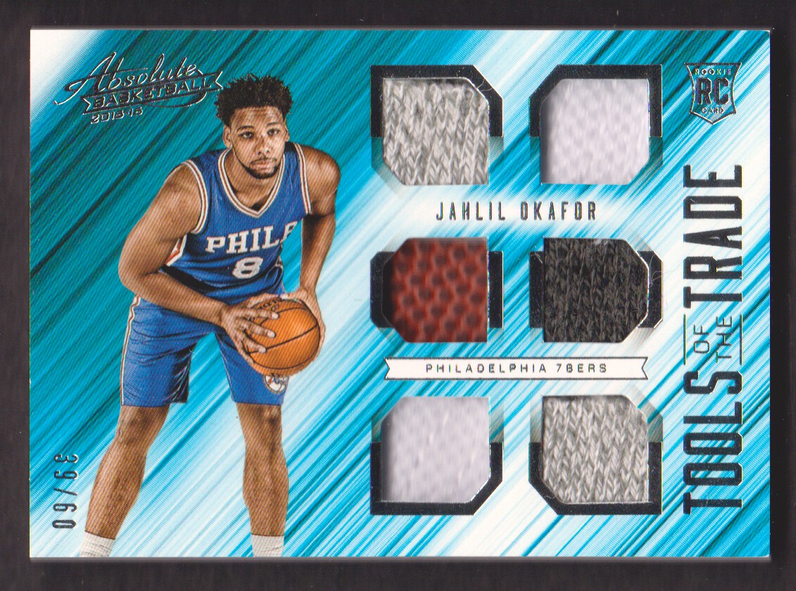 2015-16 Absolute Memorabilia Tools of the Trade Rookie Materials Six #3 Jahlil Okafor