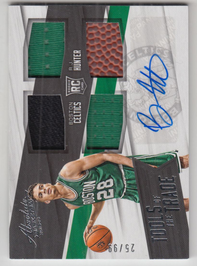 2015-16 Absolute Memorabilia Tools of the Trade Rookie Autograph Materials #TTJRH R.J. Hunter