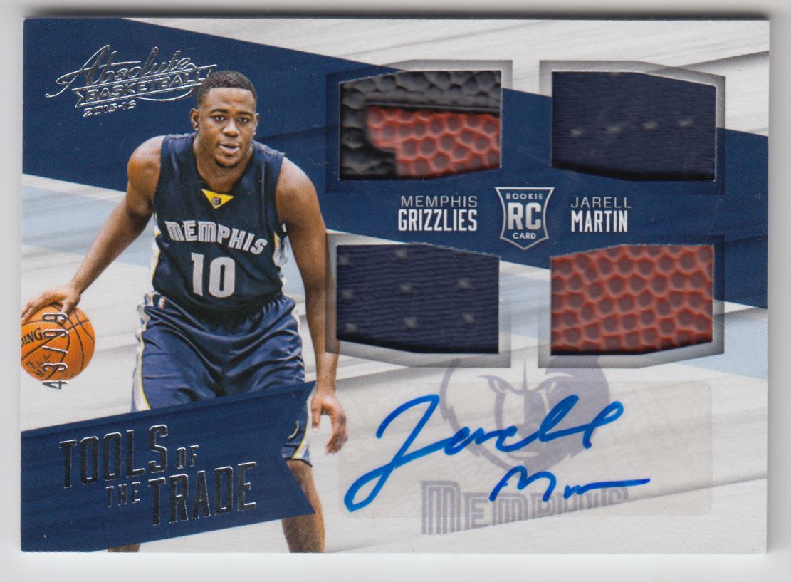 2015-16 Absolute Memorabilia Tools of the Trade Rookie Autograph Materials #TTJJM Jarell Martin