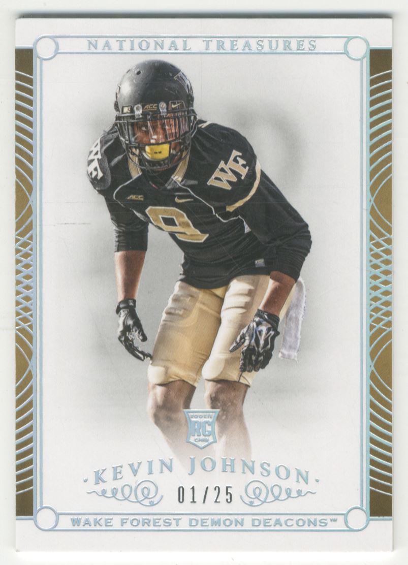 2015 Panini National Treasures Collegiate Multisport Silver #177 Kevin Johnson