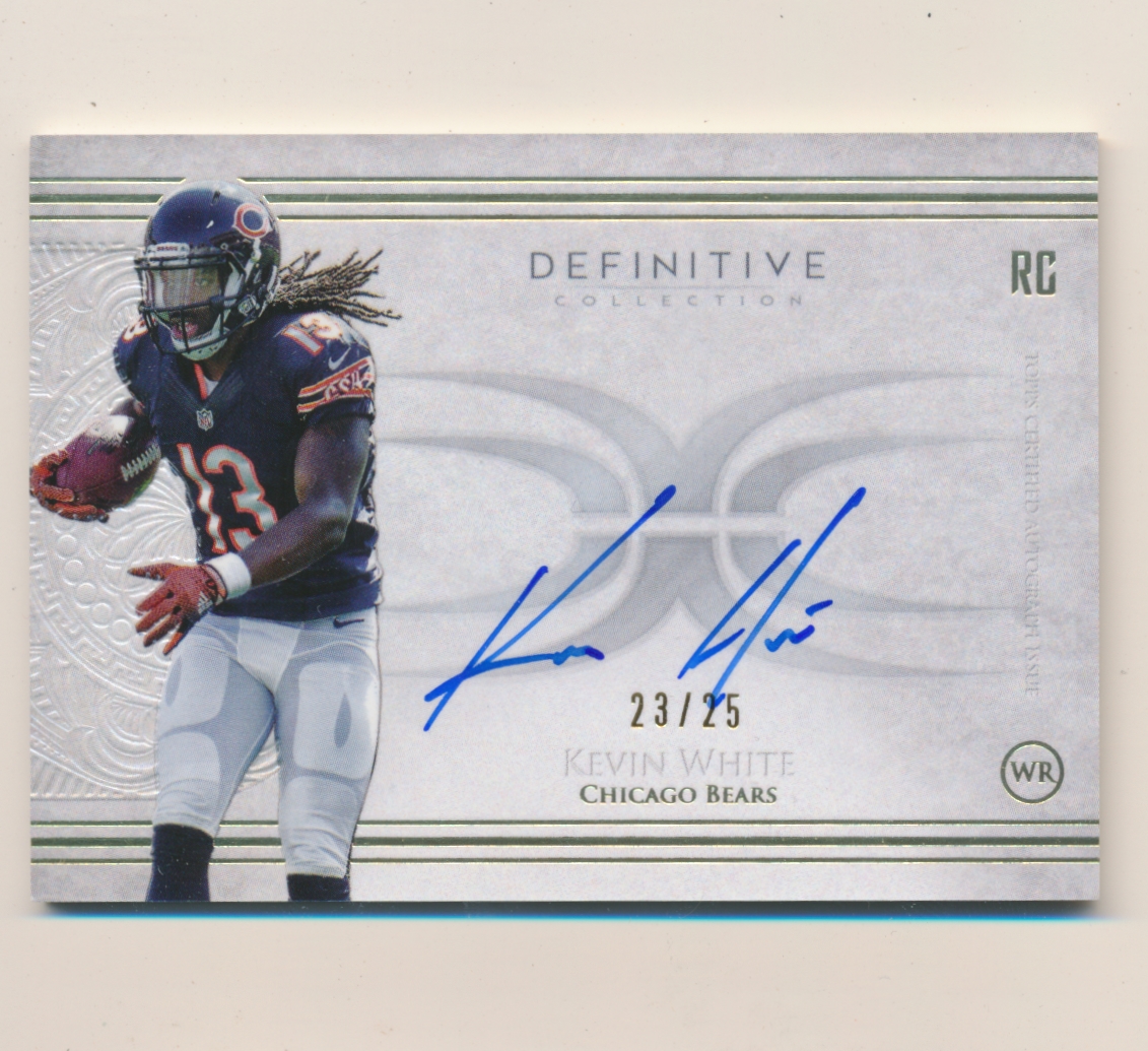 2015 Topps Definitive Collection Autograph Inscriptions #AICKW Kevin White/50