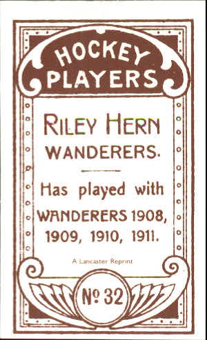 1911-12 C55 #32 Riley Hern back image