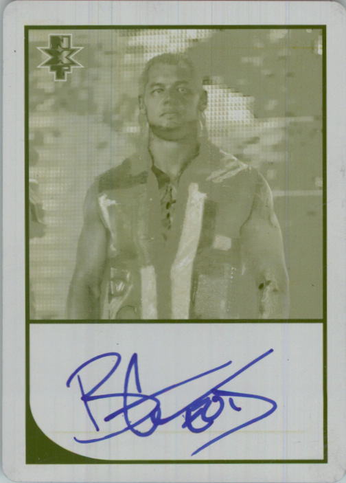 2016 Topps WWE Road to WrestleMania Autographs Printing Plates Yellow #NNO Baron Corbin