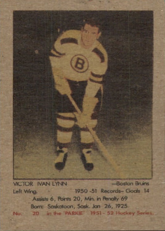1951-52 Parkhurst #20 Victor Ivan Lynn RC