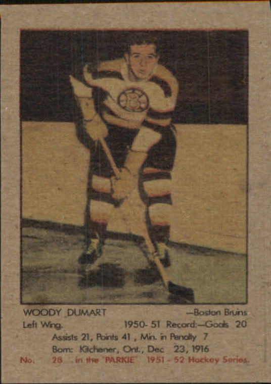 1951-52 Parkhurst #28 Woody Dumart