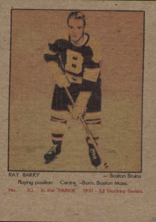 1951-52 Parkhurst #32 Ray Barry RC