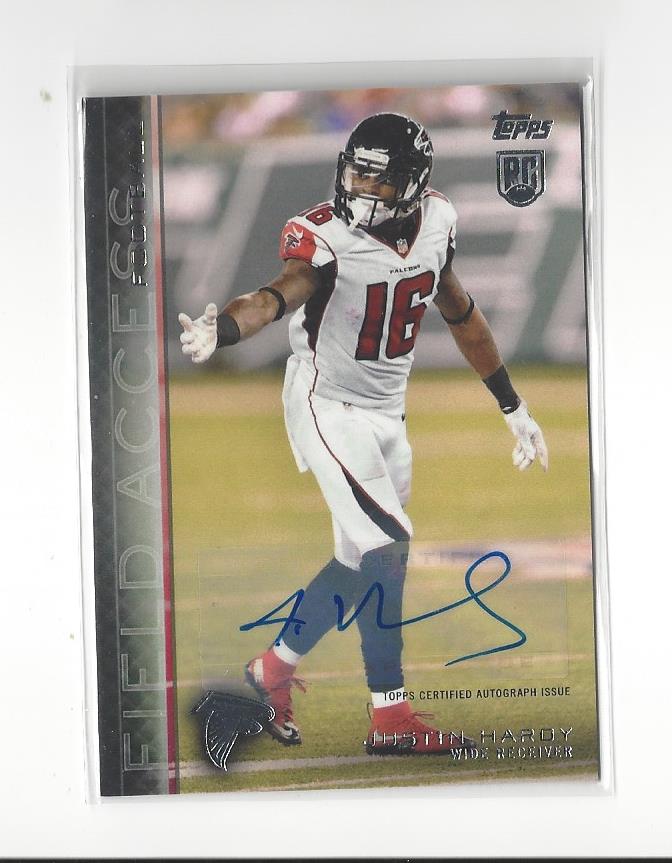 2015 Topps Field Access Autographs #108 Justin Hardy