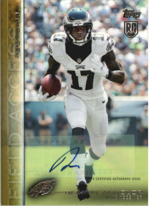 2015 Topps Field Access Autographs Gold #56 Nelson Agholor