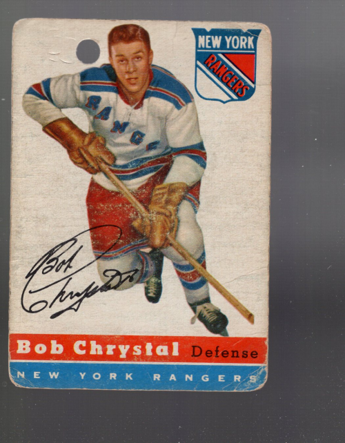 1954-55 Topps #2 Bob Chrystal RC