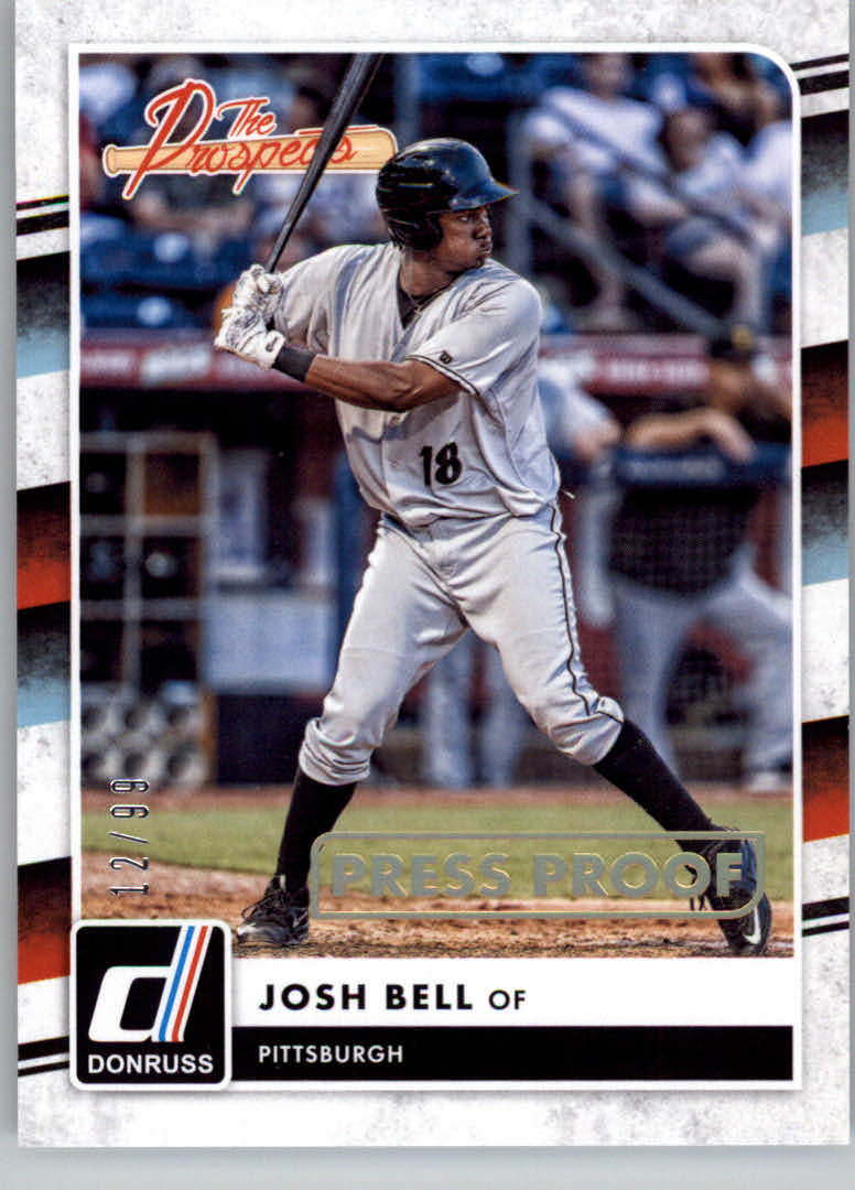 2016 Donruss The Prospects Gold Press Proof #TP15 Josh Bell