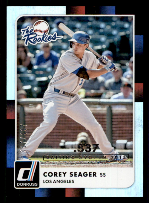 2016 Donruss The Rookies Career Stat Line #TR2 Corey Seager/400