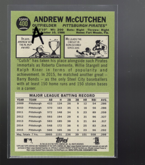 A2856- 2016 Topps Heritage BB # S 243-491 + Rookies -du Pick- 15 + Gratis US - Bild 7 von 7