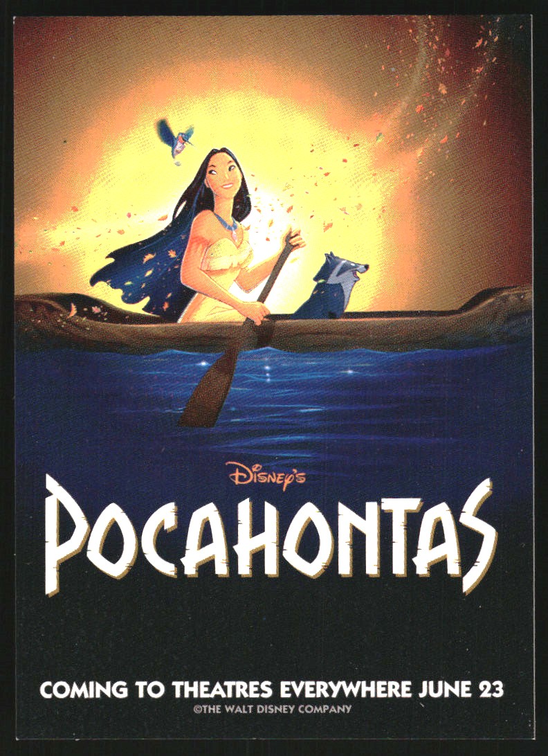 1995 SkyBox Pocahontas Animation Discovery Adventure Promos #1 Disney's Pocahontas Animation Discovery Adventure