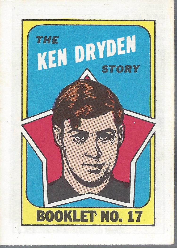 1971-72 O-Pee-Chee/Topps Booklets #17 Ken Dryden