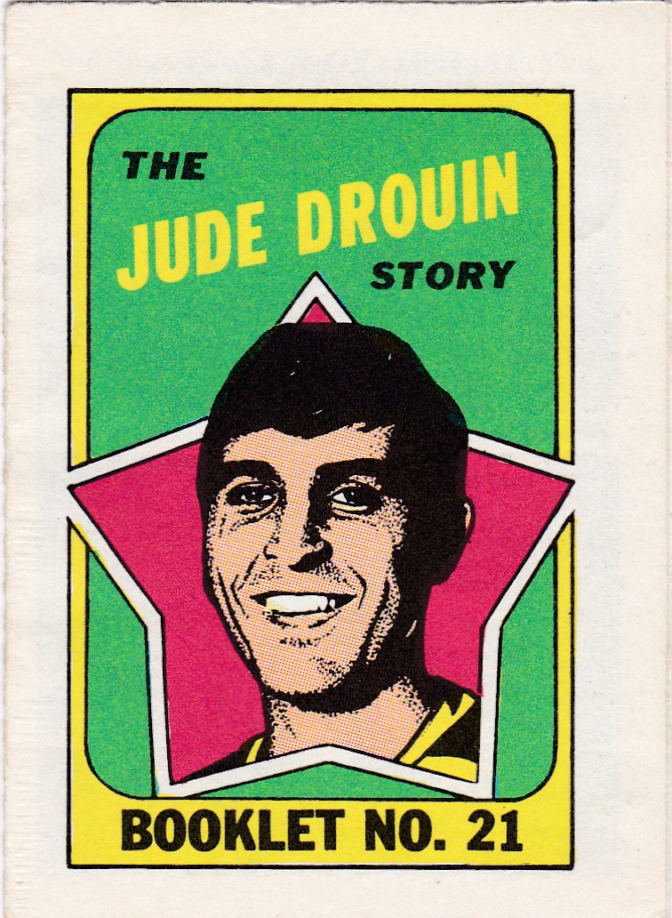 1971-72 O-Pee-Chee/Topps Booklets #21 Jude Drouin