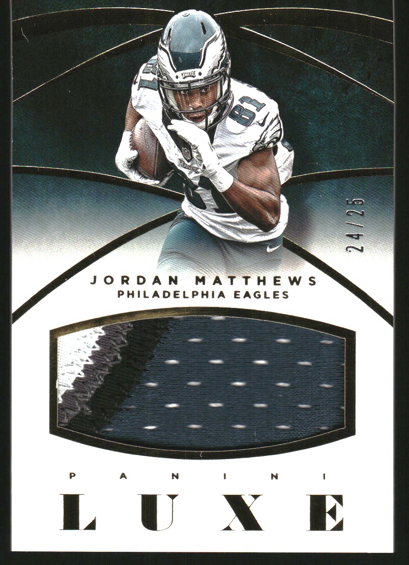 2015 Panini Luxe Memorabilia Prime #81 Jordan Matthews/25