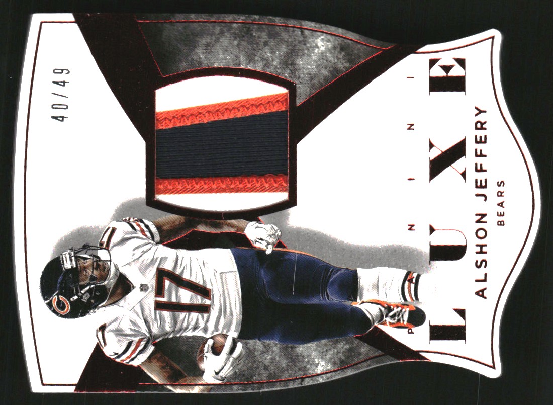 2015 Panini Luxe Memorabilia Die Cuts Prime Red #38 Alshon Jeffery/49