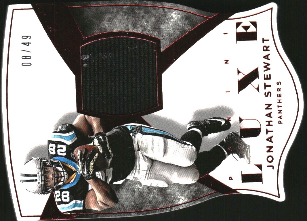 2015 Panini Luxe Memorabilia Die Cuts Prime Red #46 Jonathan Stewart/49