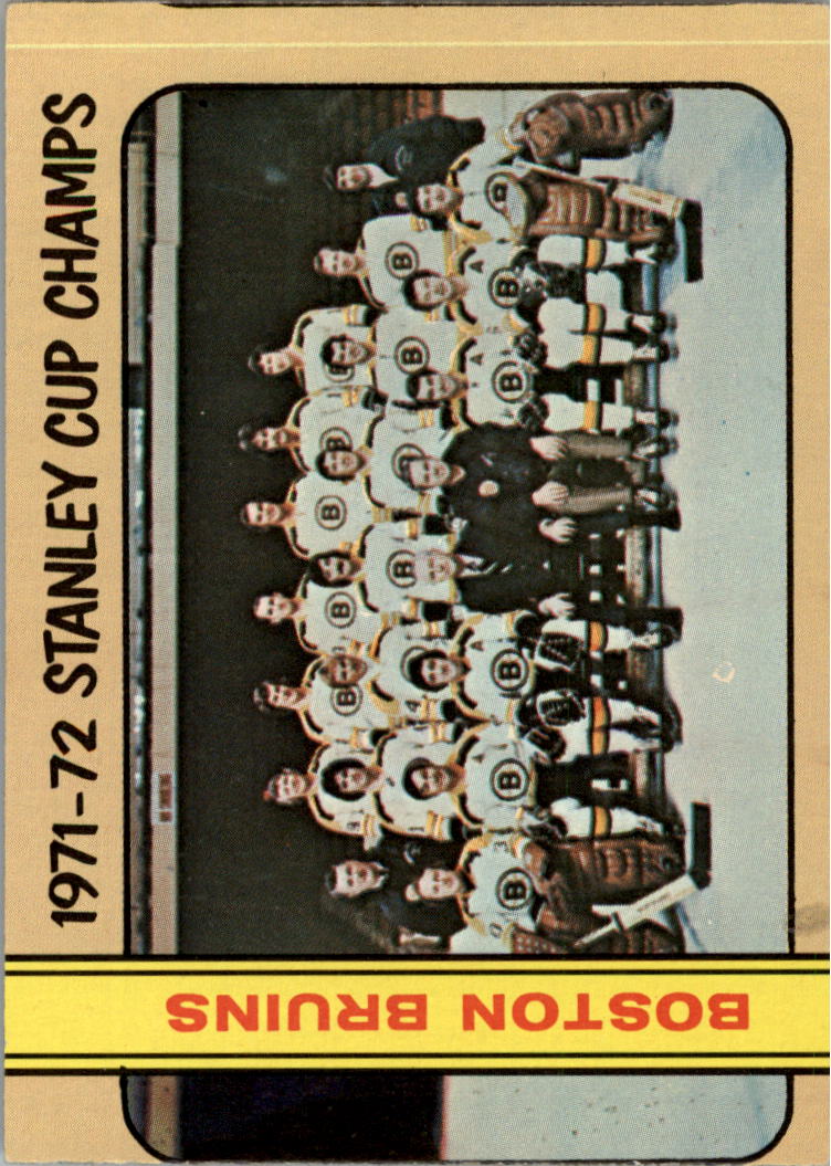 1972-73 Topps #1 World Champions DP/Boston Bruins Team