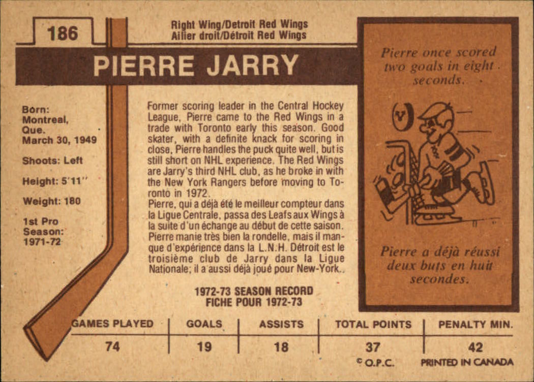 1973-74 O-PEE-CHEE HOCKEY ASSORTED SINGLES U-PICK - Picture 61 of 67