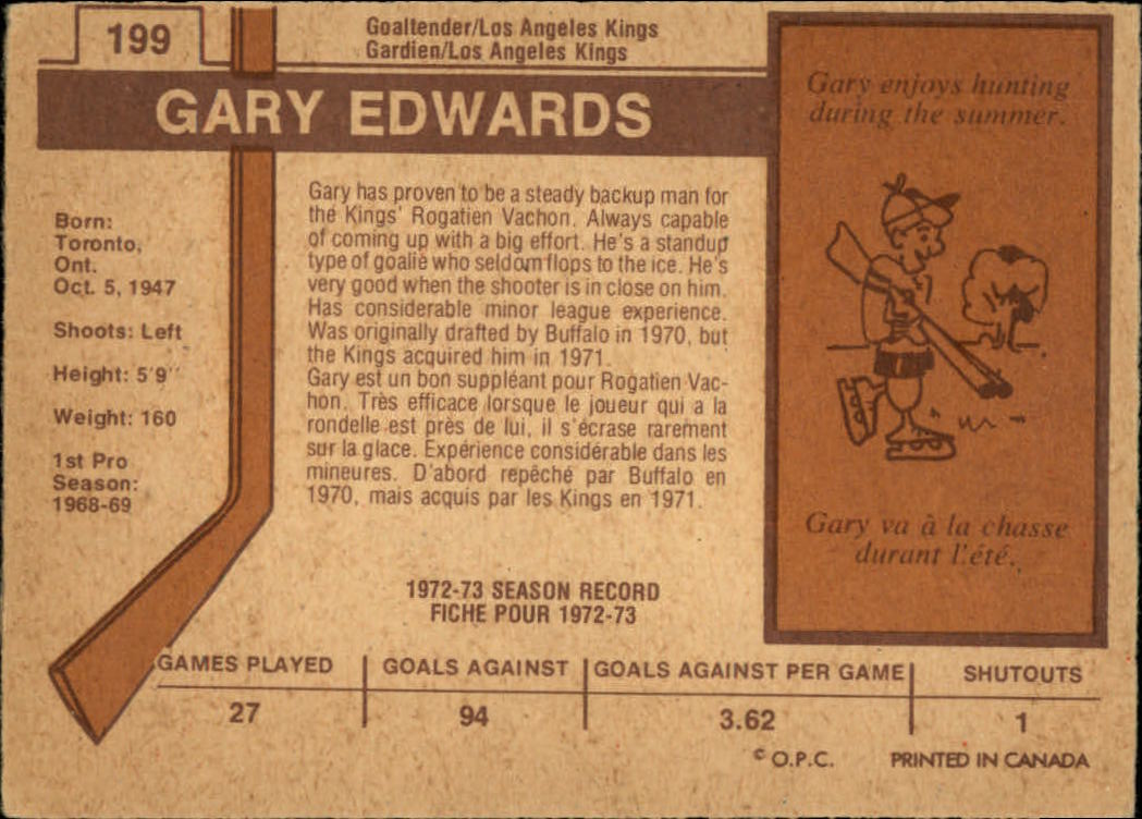 1973-74 O-PEE-CHEE HOCKEY ASSORTED SINGLES U-PICK - Picture 65 of 67