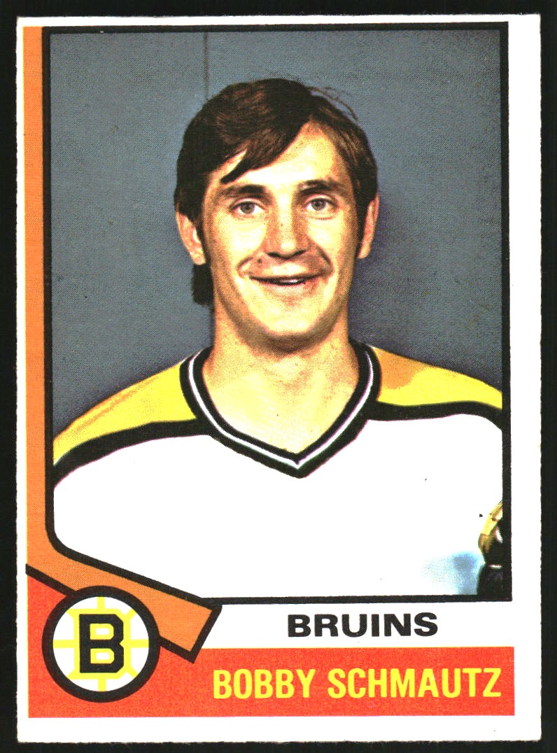 1974-75 O-Pee-Chee #27 Bobby Schmautz - EX-MT